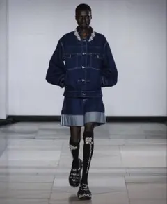 新品同様】sacai サカイ フェイクレザー プリーツショーツ サイズ2