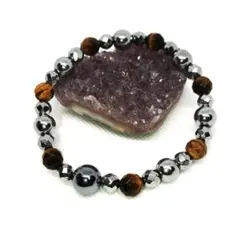 タイガーアイ✡ヘマタイト✡ 高純度12Nテラヘルツ鉱石 ブレスレット