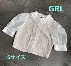 ＊GRL＊Sサイズ＊シフォン＊トップス＊フリル＊グレイル＊完売品！