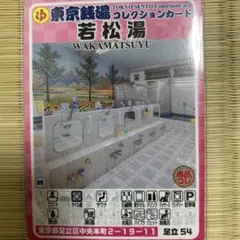 足立52 堀田湯 東京銭湯コレクションカード 風呂コレ 銭湯トレカ 銭湯