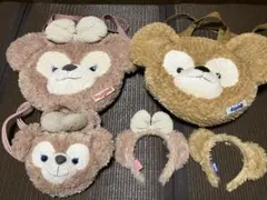 ダッフィーシェリーメイ フェイスバック カチューシャまとめ売り