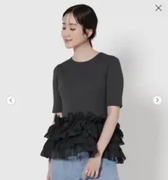 ユナイテッドアローズ エンブロティアードコンビショートスリーブ