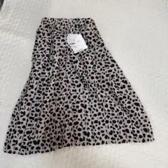 バースデイ　ブラッククローゼット　ダルメシアン柄ロングスカート 120cm