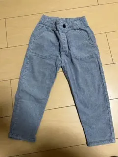 ZABA コーデュロイ 長ズボン 3-4歳 ブルーグレー