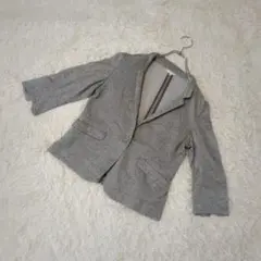 【コムサマチュア】コットン　薄手　ジャケット　グレー　サイズ7