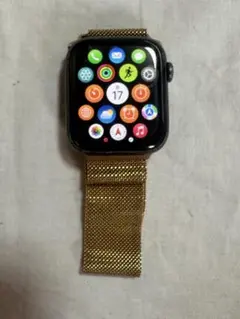 Apple Watch series5 本体 ゴールド メッシュバンド