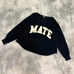 『Snidel』長袖ロゴスウェット　トレーナー　ビッグシルエット　ワッペン刺繍