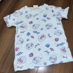 アンパンマン ドキンちゃん 総柄 半袖Tシャツ ライトブルー