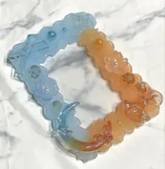 ホイップデコ トレカケース B8 水色×オレンジ ムーン