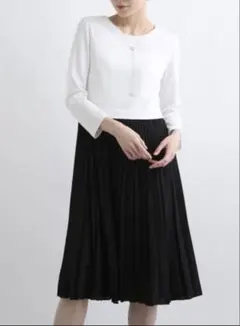 【新品タグ付き】INDIVI サイズ36 洗える上品ワンピース セレモニー