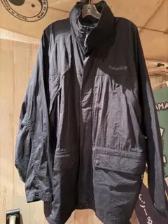 Timberland ブラックナイロンジャケット