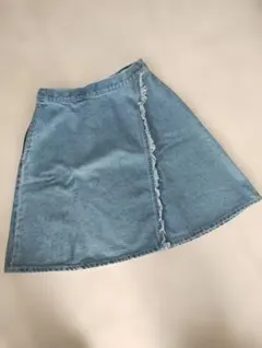 デニムラップ風スカート（Aライン）