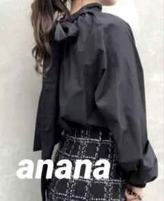 anana バックリボンブラウス ブラック FREEのサムネイル