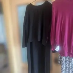 ニット ロングワンピース