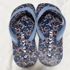【美品】COACH 花柄ビーチサンダル Mサイズのサムネイル