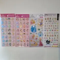 ディズニー プリンセス ストーンシール エポキシラメシール PETITシール4種