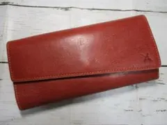 訳アリ 新品 財布 長財布 三つ折り アインソフ レディース 本革 レッドのサムネイル