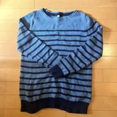 無印良品　ボーダーコットンセーターMサイズ