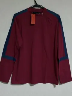 新品　VIRUS Ltd.LONDON デニム切替　ストレッチ長袖Tシャツ　L