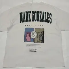 Mark Gonzales マークゴンザレス 刺繍ロゴTシャツ ビッグシルエット