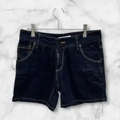【ローリーズファーム】美品☆デニム ショート パンツ ハーフパンツ　シンプル　L