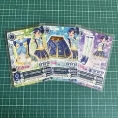 アイカツカード3枚セット　霧矢あおい