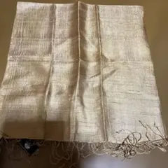 ROYAL LAPIDARY シルク混紡ストール ゴールド系