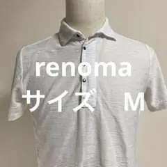 renoma ホワイト 半袖 ポロシャツ ゴルフ アウトドアのサムネイル