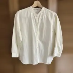 新品UNIQLO 七分袖シャツ　七分袖ブラウス　S