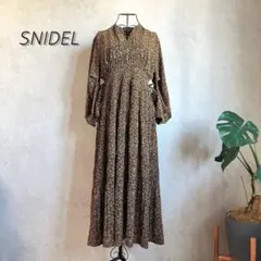 スナイデル♡ウエストシャーリングプリントワンピース
