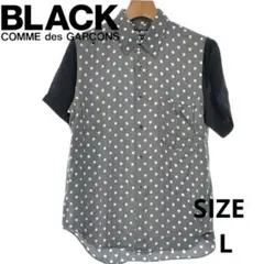 【美品】BLACK COMME des GARCONS 水玉 ドット 半袖シャツのサムネイル