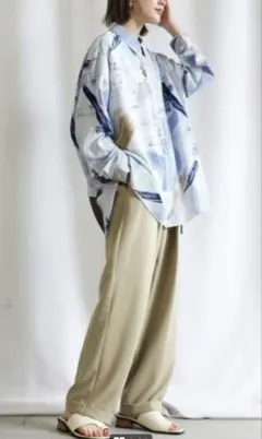 SELECTMOCA☆セレクトモカ☆ニュアンスペイント柄シャツ