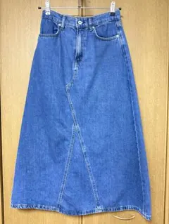 無印　デニムＡラインスカート