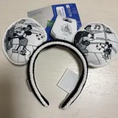 ディズニー 100周年 カチューシャ 蒸気船 ウィリー 海外限定