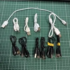 USBケーブルセット ホワイト ブラック Ctype 10本