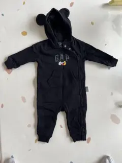 GAP × Disney ブラックロンパース 6-12ヶ月