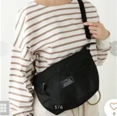 PACKER ブラック ショルダーバッグ