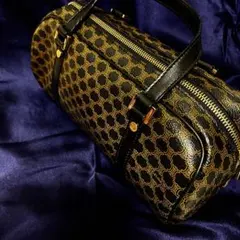 セリーヌ マカダム ミニ ボストンバッグ CELINE ハンドバッグ