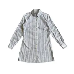 ブルックスブラザーズ ストライプ ロングシャツ BD レディース グレー系 M