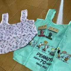 スヌーピーエコバッグ&メタルクリップ