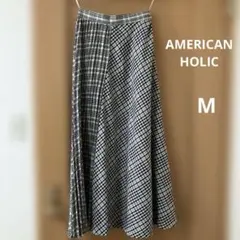 アメリカンホリック チェックプリーツスカート　Mサイズ
