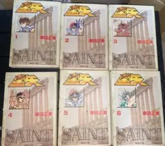 6冊 聖闘士星矢 文庫版 1-6巻5巻が多少痛み有り 他巻美品