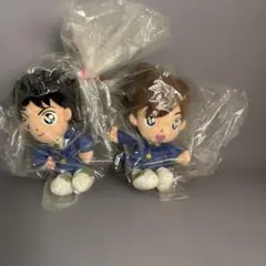 名探偵コナン 制服（工藤新一と毛利蘭）マスコットぬいぐるみ 2体セット