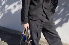 comoli コモリ ブラック タグ付き　ベルテッドデニムsize1