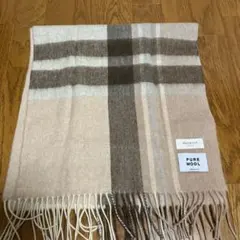 インデックス OPAQUE.CLIP ピュアウール マフラー チェック柄