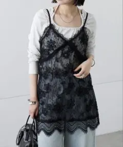 【mystic】レースVキャミチュニック