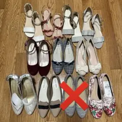 ハイヒール　パンプス　レインシューズ　サンダル　まとめ売り　10足　ヌォーボ