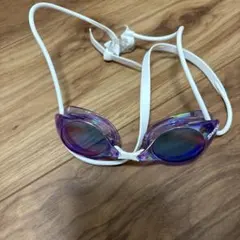 SWANS スイミングゴーグル パープル/ホワイト