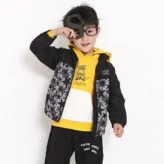 スラップスリップ（SLAP SLIP）の裏ボア星柄切り替え中綿タフタジャケット