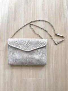 〈3/31まで〉パーティバッグ 結婚式 クラッチバッグ　シルバー